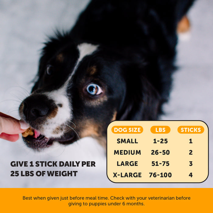 Pet Honesty Allergy Support Fresh Sticks - Pumpkin Peanut Butter (30 ct. Pouch) for Dogs