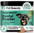 Pet Honesty Fresh Breath Freshener Mint Flavored Dental Powder for Dogs