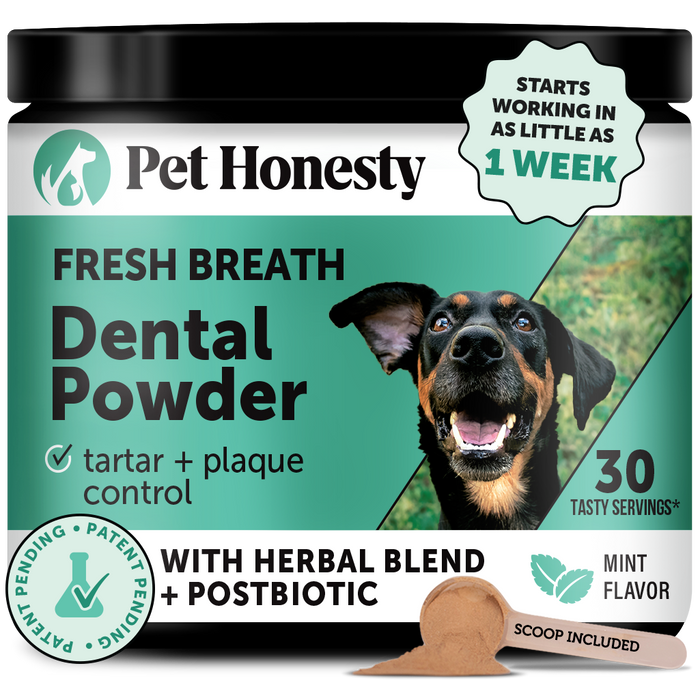 Pet Honesty Fresh Breath Freshener Mint Flavored Dental Powder for Dogs