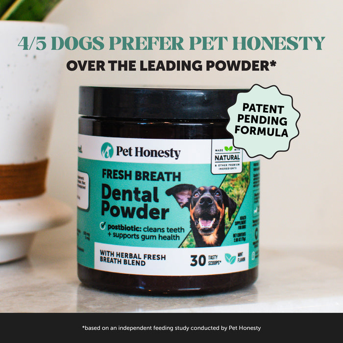 Pet Honesty Fresh Breath Freshener Mint Flavored Dental Powder for Dogs