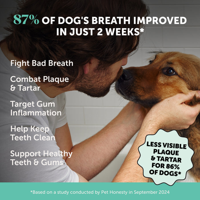 Pet Honesty Fresh Breath Freshener Mint Flavored Dental Powder for Dogs