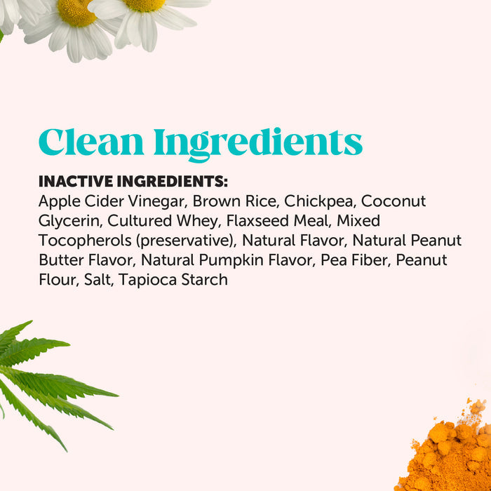 Pet Honesty Hemp Calming Fresh Sticks - Pumpkin Peanut Butter (30 ct. Pouch) for Dogs