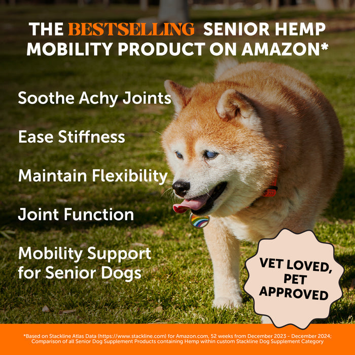 Pet Honesty Hemp Hip+Joint Health Senior - Chicken (90 ct. Jar) for Dogs