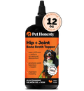 Pet Honesty Hip and Joint Bone Broth and Glucosamine Oil Supplement for Dogs, Turkey Flavor, 12 oz.