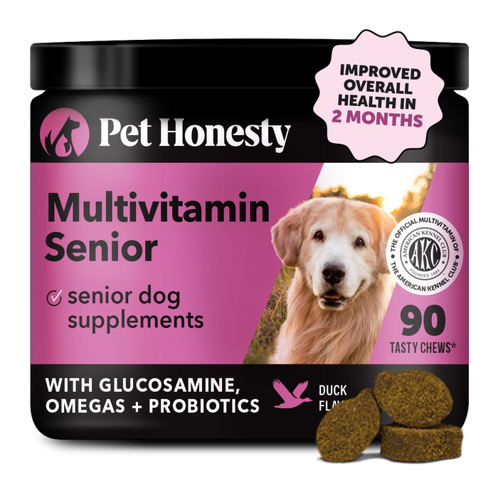 Pet Honesty Multivitamin Senior - Smoked Duck (90 ct. Jar) for Dogs
