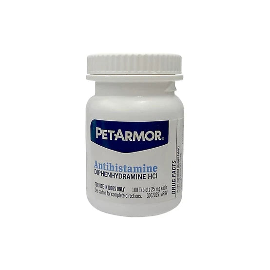 PetArmor Antihistamine Supplement for Dogs, 100 ct.