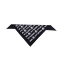 Black Pit Puppies Dog Bandana with "Pit Boss" and "SS" logos, designed for pets by Pit Boss Grills.
