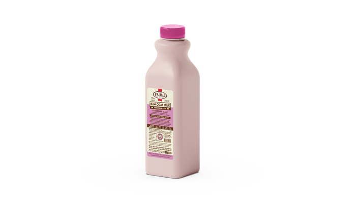 Primal Frozen Raw Goat Milk for Dogs & Cats - 32oz Cranberry Blast