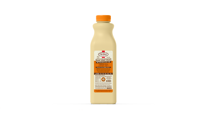 Primal Frozen Raw Goat Milk for Dogs & Cats - 32oz Pumpkin Spice
