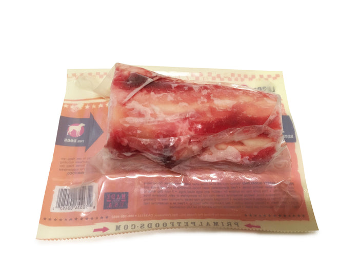 Primal Raw Recreational Bones for Dogs & Cats - 1-Pack Large Beef Marrow
