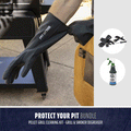 Pit Boss Grills Protect Your Pit Bundle includes durable gloves, grill brushes, and a cleaning spray for grill maintenance.