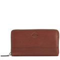 purdey tan leather continental purse