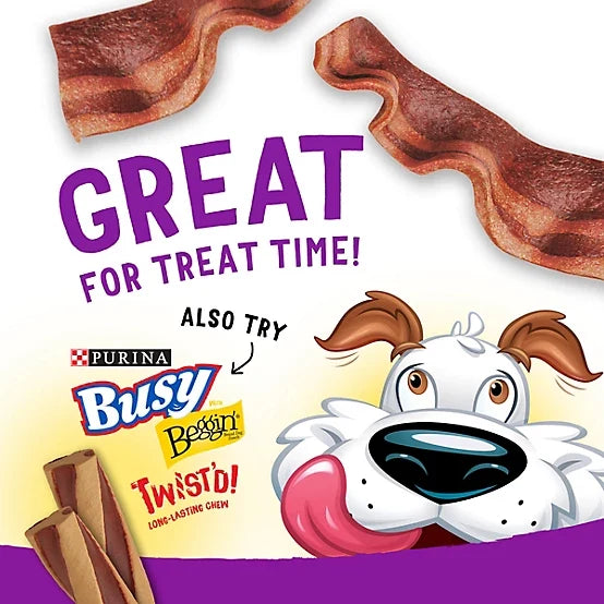 Purina Beggin' Bacon Flavor Real Meat Dog Strip Treats, 48 oz.