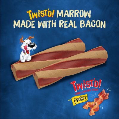 Purina Busy Beggin' Bacon Flavor Twist'd Dog Treats for Small/Medium Breeds, 6 ct., 21 oz.