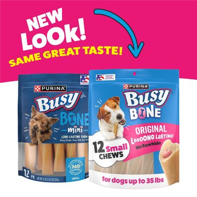 Purina Busy Bone Mini Chew Treats for Small Dogs, 21 oz.