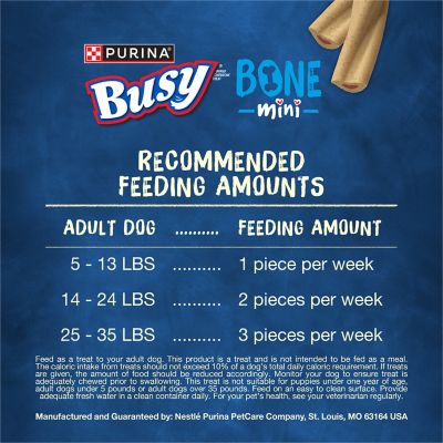 Purina Busy Bone Mini Chew Treats for Small Dogs, 21 oz.