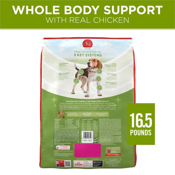 Purina ONE Plus Whole Body Support With Chicken Dry Dog Food