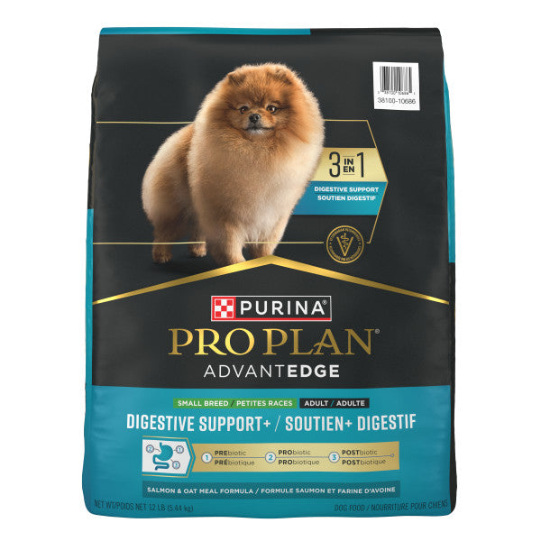 Purina Pro Plan AdvantEDGE Digestive Support Plus Small Breed Salmon and Oat Meal Formula Adult Dry Dog Food