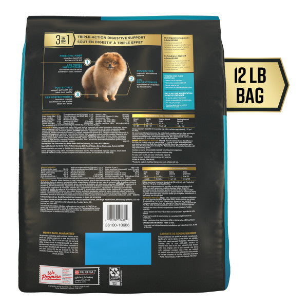 Purina Pro Plan AdvantEDGE Digestive Support Plus Small Breed Salmon and Oat Meal Formula Adult Dry Dog Food