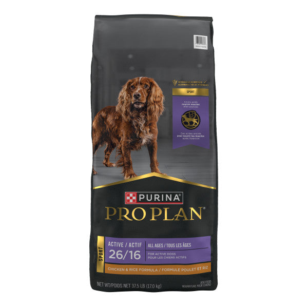 Purina Pro Plan Sport Active 26/16 Chicken & Rice Formula, 37.5lb