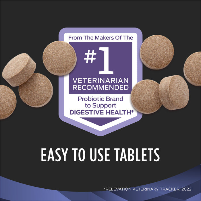 Purina Pro Plan Veterinary Supplements FortiFlora Chewable Dog Probiotic Supplement Tablets - 45 ct. Canister