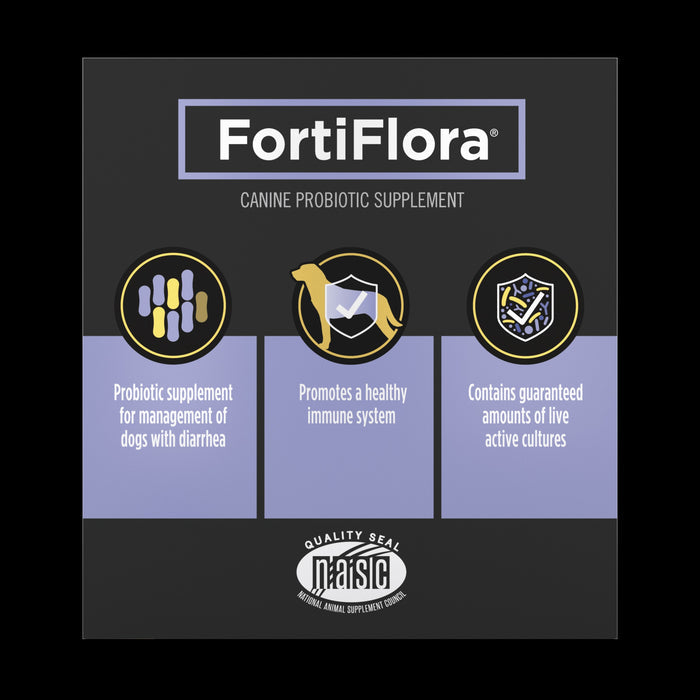 Purina Pro Plan Veterinary Supplements FortiFlora Dog Probiotic Supplement, Canine Nutritional Supplement - 30 ct. Box