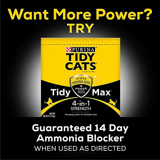 Purina Tidy Cats 4-in-1 Strength Scented Clumping Clay Cat Litter, Multi-Cat, 20lb