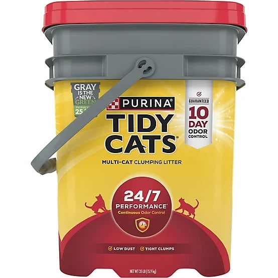 Purina Tidy Cats Scoop 24/7 Performance Continuous Odor Control for Multiple Cats Cat Litter, 35lb