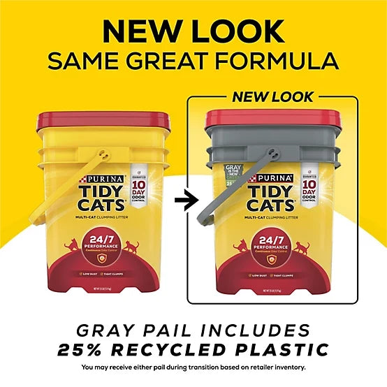 Purina Tidy Cats Scoop 24/7 Performance Continuous Odor Control for Multiple Cats Cat Litter, 35lb