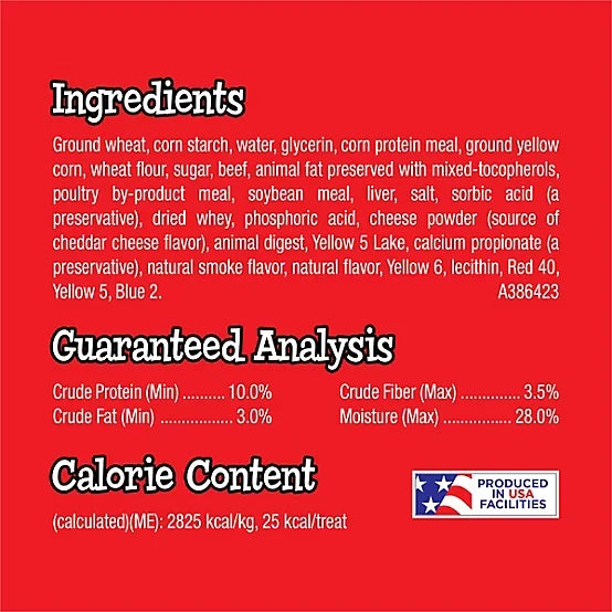 Purina Twistables Beef and Cheese Flavor Treats for Dogs, 26 oz. Pouch