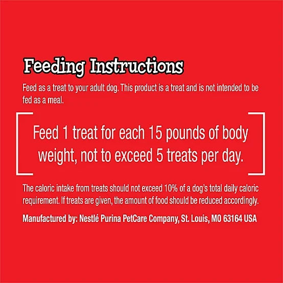 Purina Twistables Beef and Cheese Flavor Treats for Dogs, 26 oz. Pouch