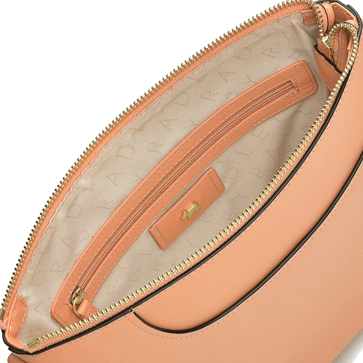 Radley Bright Orange Pockets 2.0 Medium Cross Body Bag With Smooth-Grain Leather