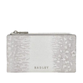 The Coin Street Bright White Faux Lizard Medium Ziptop Purse by Radley.