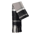 This Fluffy Check Print Monochrome Scarf by Radley looks great with black and neutral colours as the monochrome palette would match.
