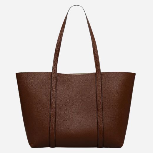 Back view of Hanbury Row Chocolate Brown Large Reversible Open Top Tote Bag.