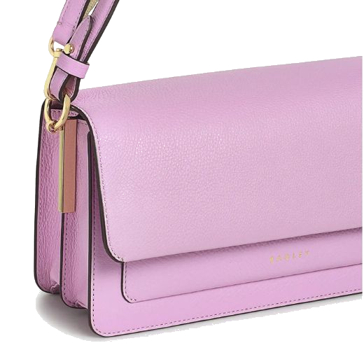 This Leather Lane Sugar Pink Medium Flapover Shoulder Bag has a slip pocket underneath the flap closure so you can easily stay organised.