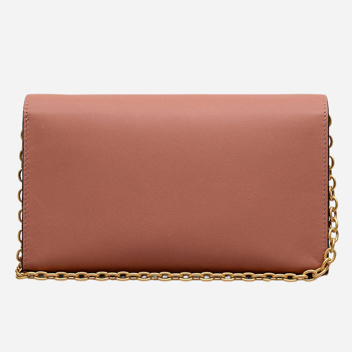 Back view of the Radley Lynton Road Carnation Leather Wallet On a Chain.