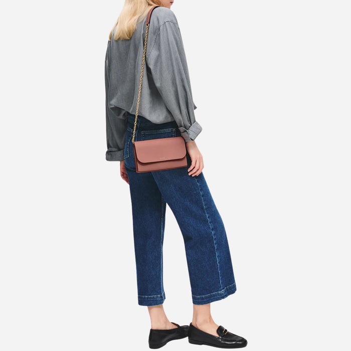 The Radley Lynton Road Carnation Leather Wallet On a Chain by Radley.