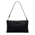 This Radley Mallow Street Black Leather Large Zip-Top Wristlet has a zip into the main compartment with a detachable strap and interior organisation.