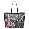 The Southwell Gardens Black Floral Large Open Top Tote Bag by Radley.