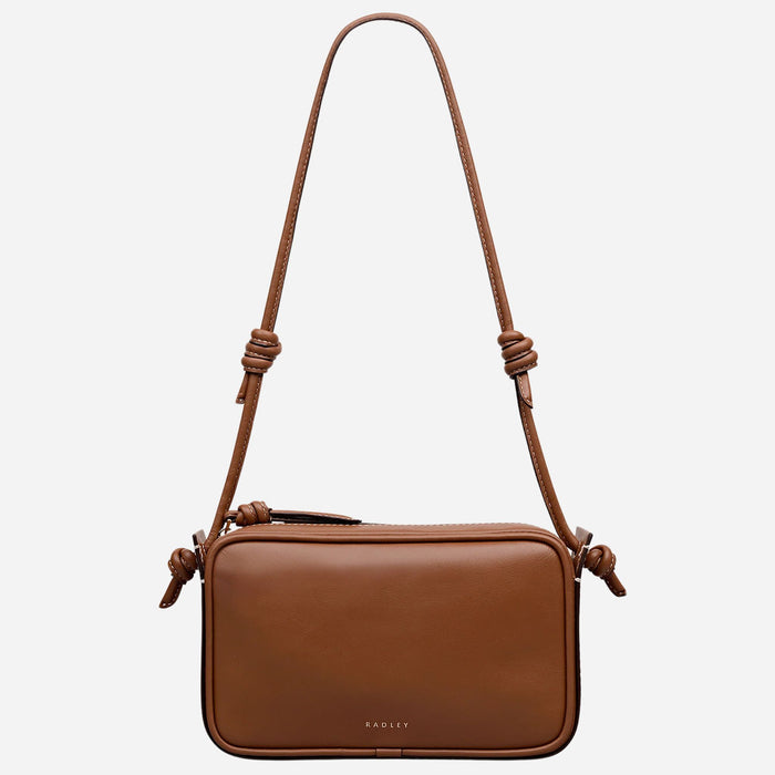 The Radley The Camden Cognac Leather Small Ziptop Shoulder Bag by Radley.