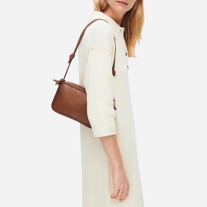 The Radley The Camden Cognac Leather Small Ziptop Shoulder Bag by Radley.
