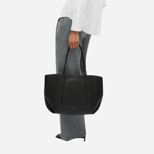 The Compton Black Medium Zip Top Shoulder Bag by Radley.