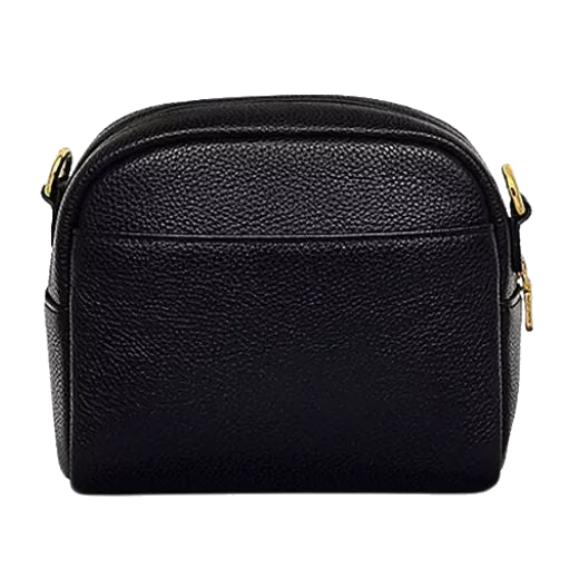 Radley's The Daily Black Leather Cross Body Bag has a rear slip pocket for external organisation.