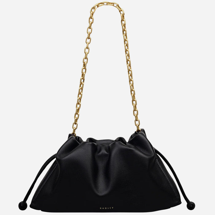 The Radley The Roxburgh Black Leather Small Chain Clutch Bag by Radley.