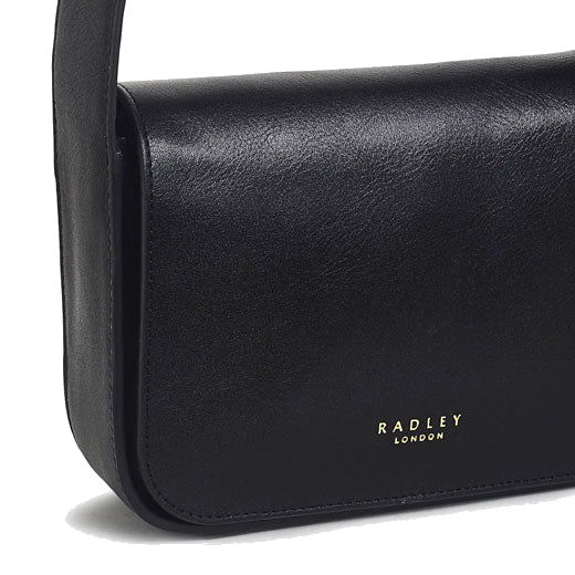 This Westwell Lane Grained Leather Bag in Black by Radley has the branded Radley jacquard lining.