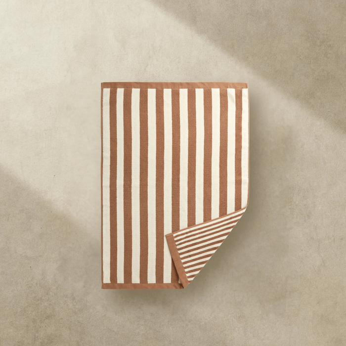 Raye Terracotta Bath Mat Large 60x90cm - Few and Far - Bath Mats