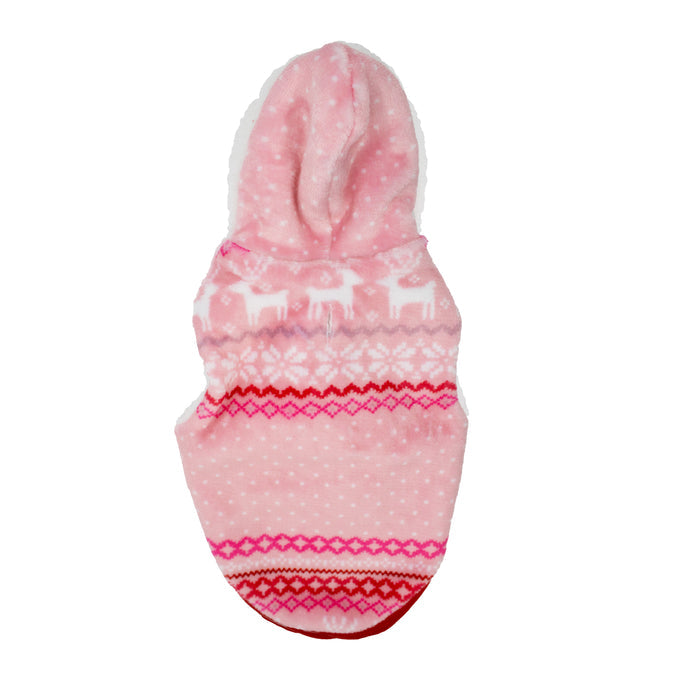 REINDEER FAIRISLE HOODIE