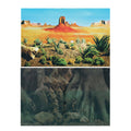 Reptology Double Back Terrarium Background Desert/Tree Trunk - Fits Up To 29 Gallons