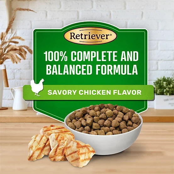 Retriever Complete Nutrition Adult Savory Chicken Mini Chunk Recipe Dry Dog Food, 50 lb. Bag